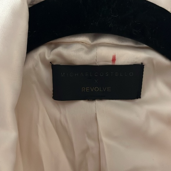 Michael Costello x REVOLVE Telma Double Breasted Blazer Mini Dress Satin Small - Picture 10 of 11